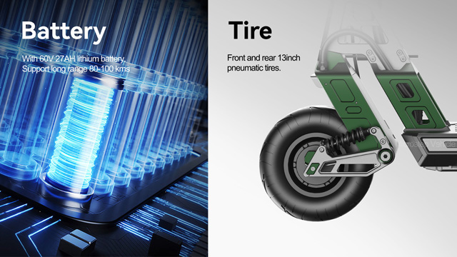 battery and tire for 737