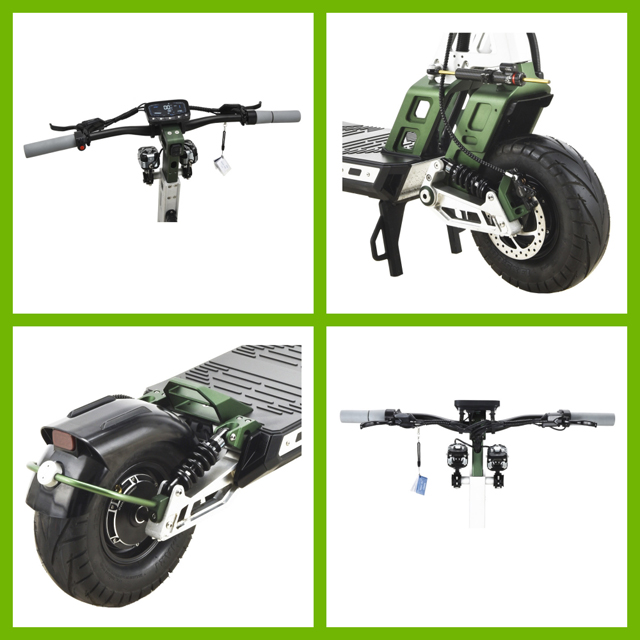 Remote Control Dual Drive Electric Scooter For Display